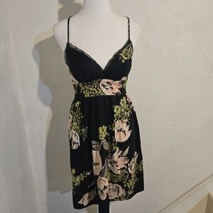 Charlotte Russe Floral and Lace Dress Size S